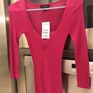 NWT Bebe shirt pink xs